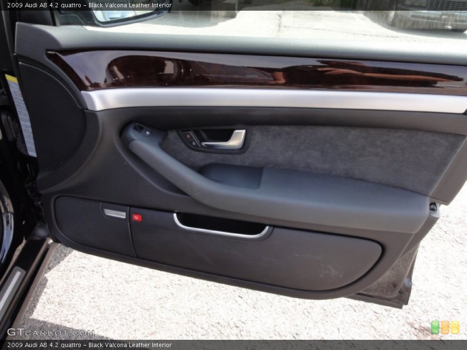 Black Valcona Leather Interior Door Panel for the 2009 Audi A8 4.2 quattro #53606631