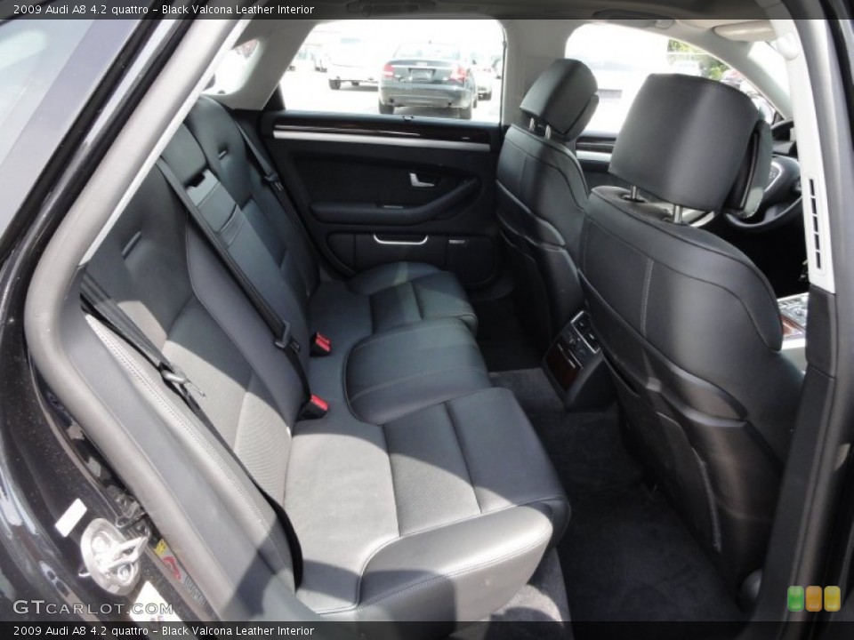 Black Valcona Leather Interior Photo for the 2009 Audi A8 4.2 quattro #53606646