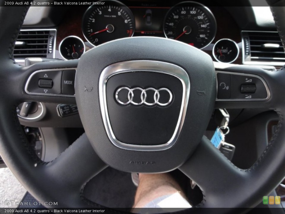 Black Valcona Leather Interior Controls for the 2009 Audi A8 4.2 quattro #53606967