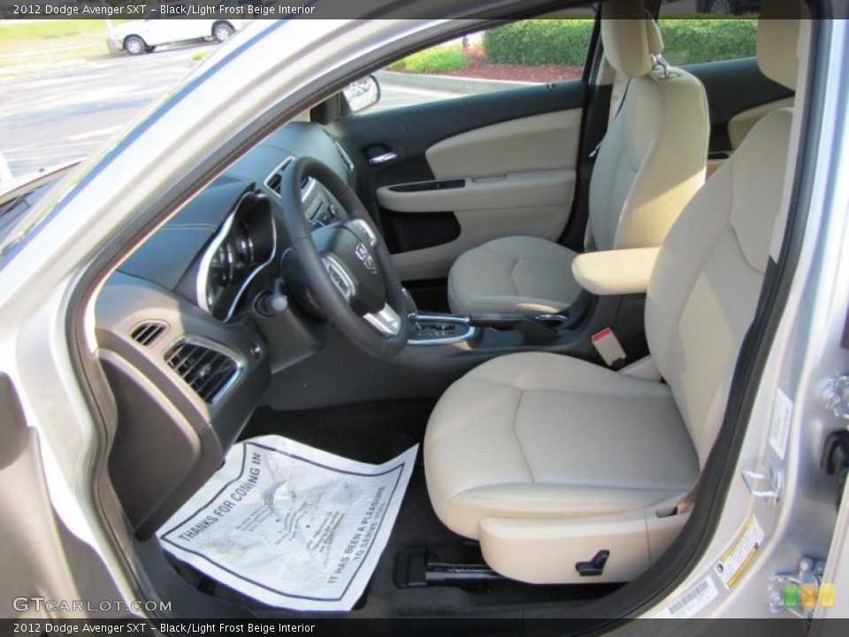 Black/Light Frost Beige Interior Photo for the 2012 Dodge Avenger SXT #53607009