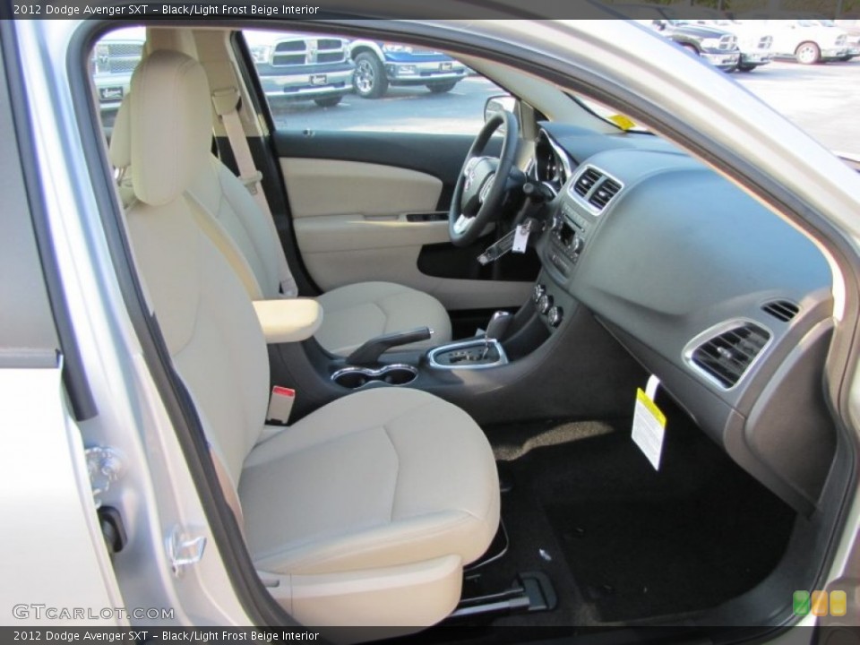 Black/Light Frost Beige Interior Photo for the 2012 Dodge Avenger SXT #53607027
