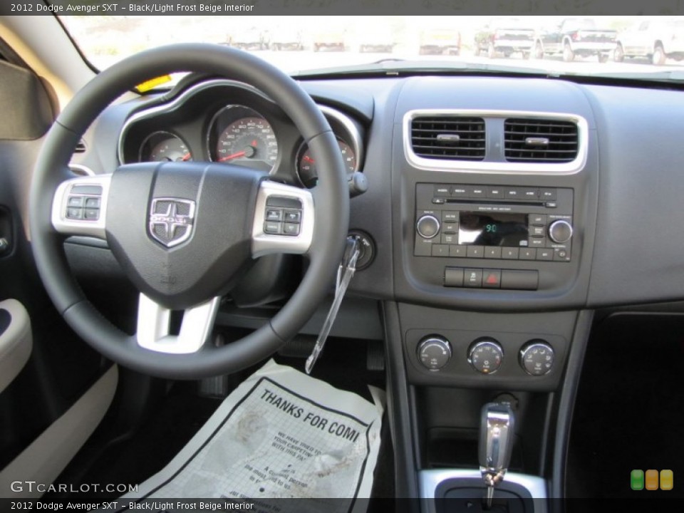 Black/Light Frost Beige Interior Dashboard for the 2012 Dodge Avenger SXT #53607042