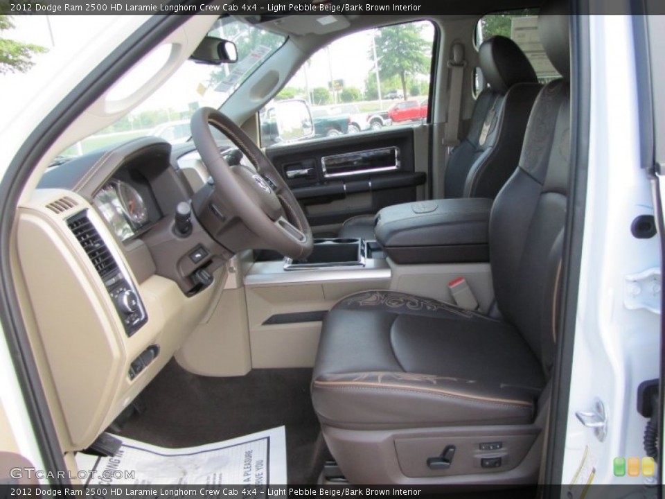 Light Pebble Beige/Bark Brown Interior Photo for the 2012 Dodge Ram 2500 HD Laramie Longhorn Crew Cab 4x4 #53607957