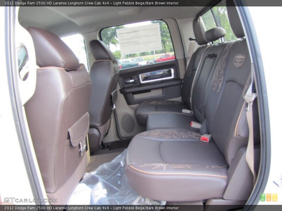 Light Pebble Beige/Bark Brown Interior Photo for the 2012 Dodge Ram 2500 HD Laramie Longhorn Crew Cab 4x4 #53607970