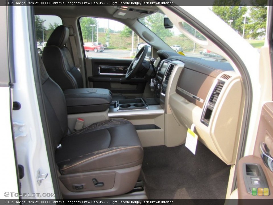 Light Pebble Beige/Bark Brown Interior Photo for the 2012 Dodge Ram 2500 HD Laramie Longhorn Crew Cab 4x4 #53607984