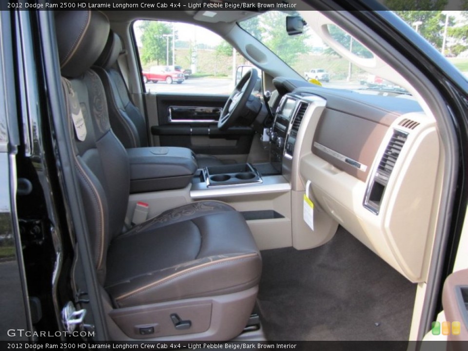 Light Pebble Beige/Bark Brown Interior Photo for the 2012 Dodge Ram 2500 HD Laramie Longhorn Crew Cab 4x4 #53608418