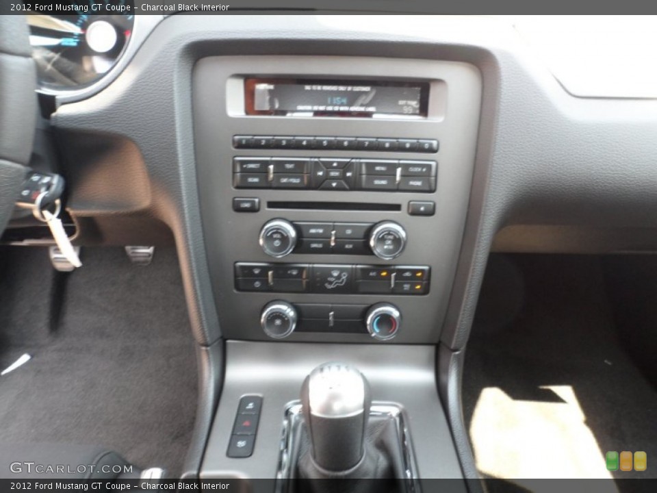Charcoal Black Interior Controls for the 2012 Ford Mustang GT Coupe #53609248