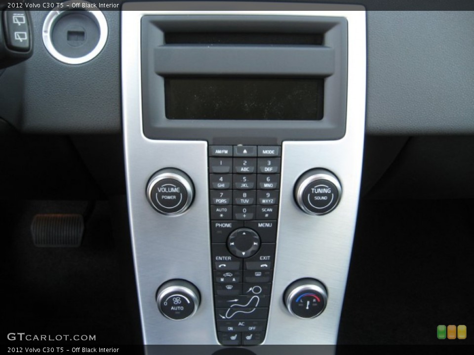 Off Black Interior Controls for the 2012 Volvo C30 T5 #53609350