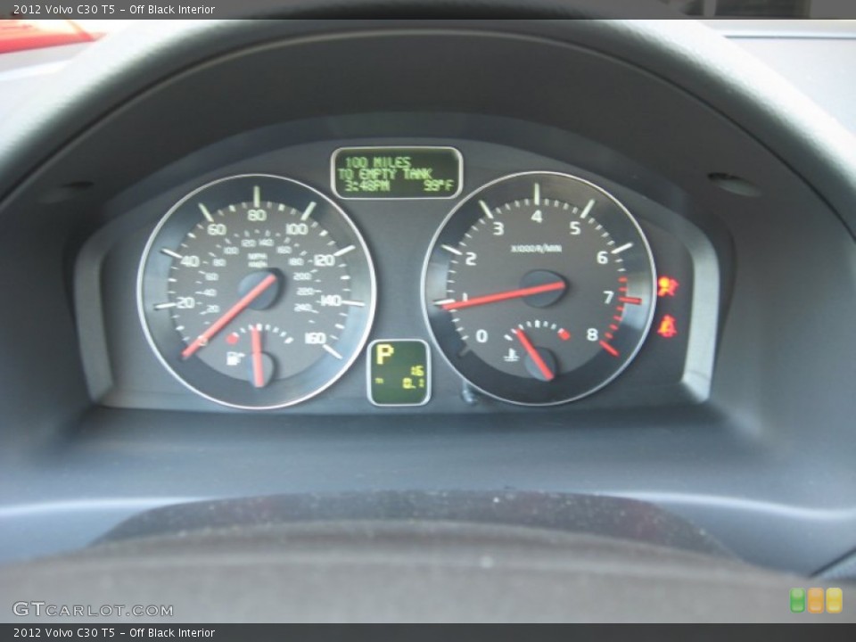 Off Black Interior Gauges for the 2012 Volvo C30 T5 #53609382