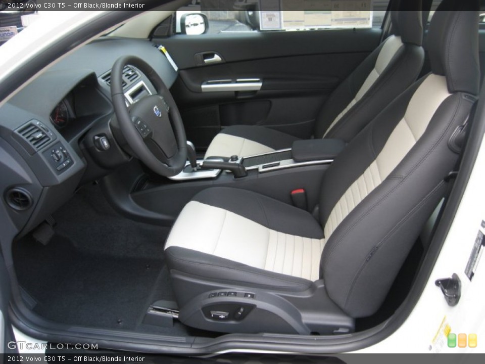 Off Black/Blonde Interior Photo for the 2012 Volvo C30 T5 #53609587