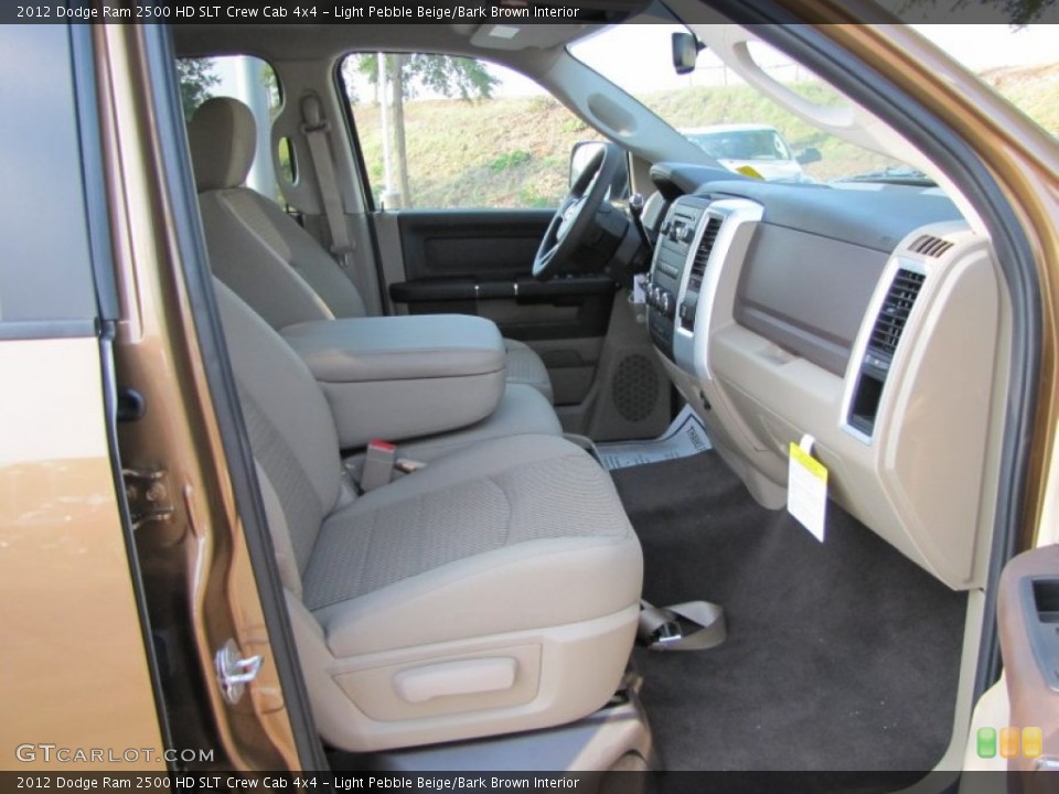 Light Pebble Beige/Bark Brown Interior Photo for the 2012 Dodge Ram 2500 HD SLT Crew Cab 4x4 #53609607
