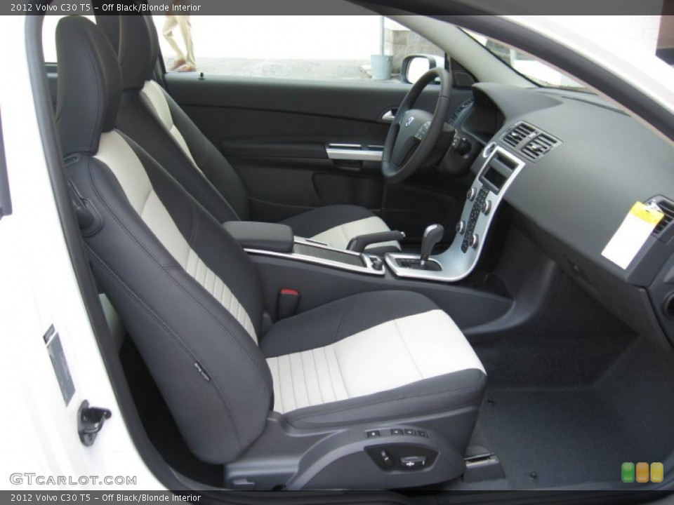 Off Black/Blonde Interior Photo for the 2012 Volvo C30 T5 #53609671
