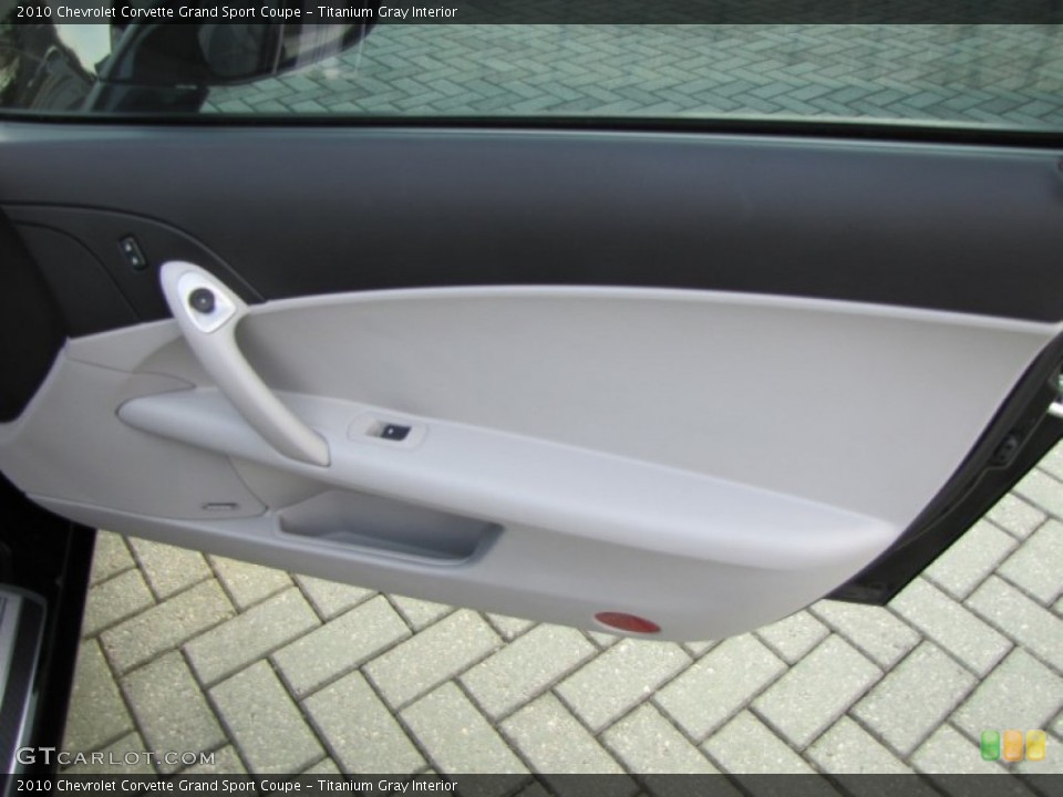 Titanium Gray Interior Door Panel for the 2010 Chevrolet Corvette Grand Sport Coupe #53609916