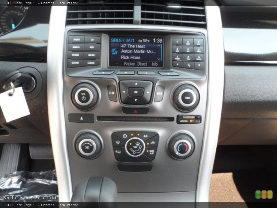 Charcoal Black Interior Controls for the 2012 Ford Edge SE #53610309