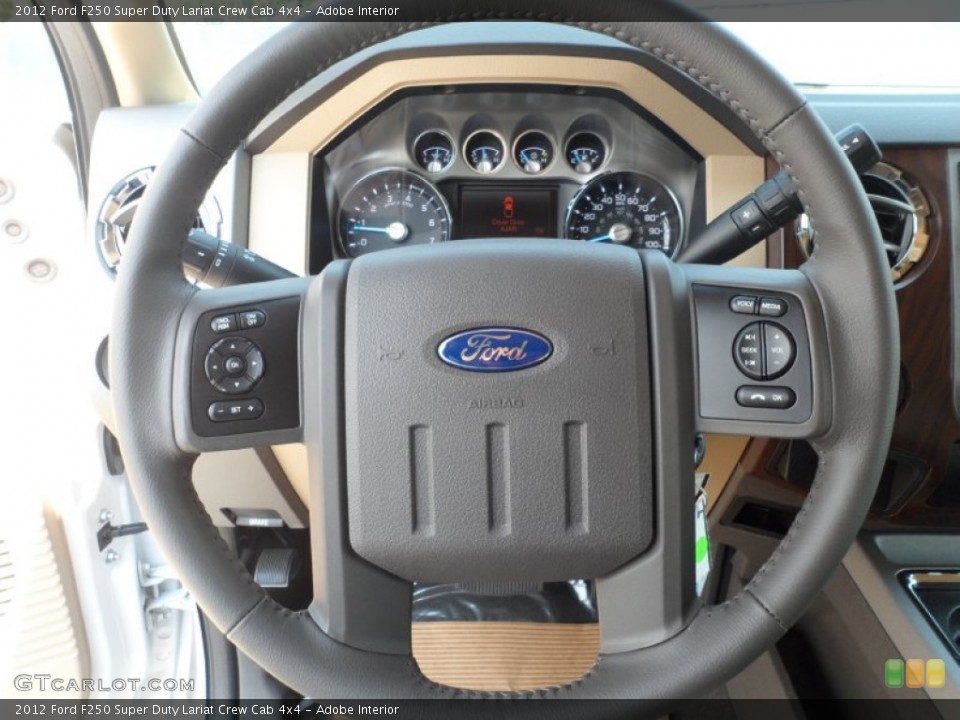 Adobe Interior Steering Wheel for the 2012 Ford F250 Super Duty Lariat Crew Cab 4x4 #53610876