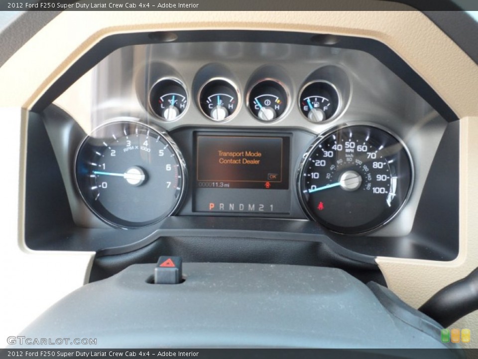 Adobe Interior Gauges for the 2012 Ford F250 Super Duty Lariat Crew Cab 4x4 #53610891
