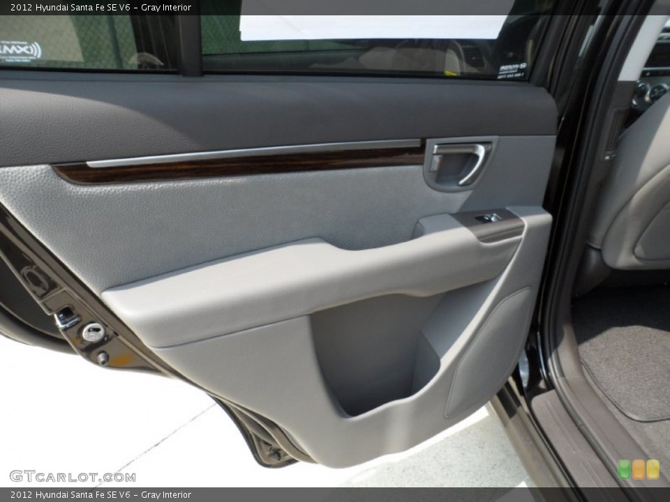 Gray Interior Door Panel for the 2012 Hyundai Santa Fe SE V6 #53611797