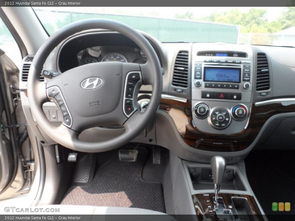 Gray Interior Dashboard for the 2012 Hyundai Santa Fe GLS #53612397