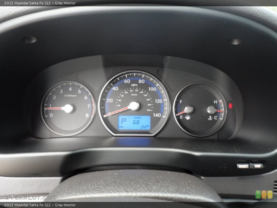 Gray Interior Gauges for the 2012 Hyundai Santa Fe GLS #53612457