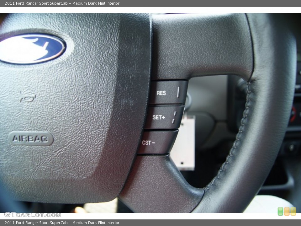 Medium Dark Flint Interior Controls for the 2011 Ford Ranger Sport SuperCab #53612763