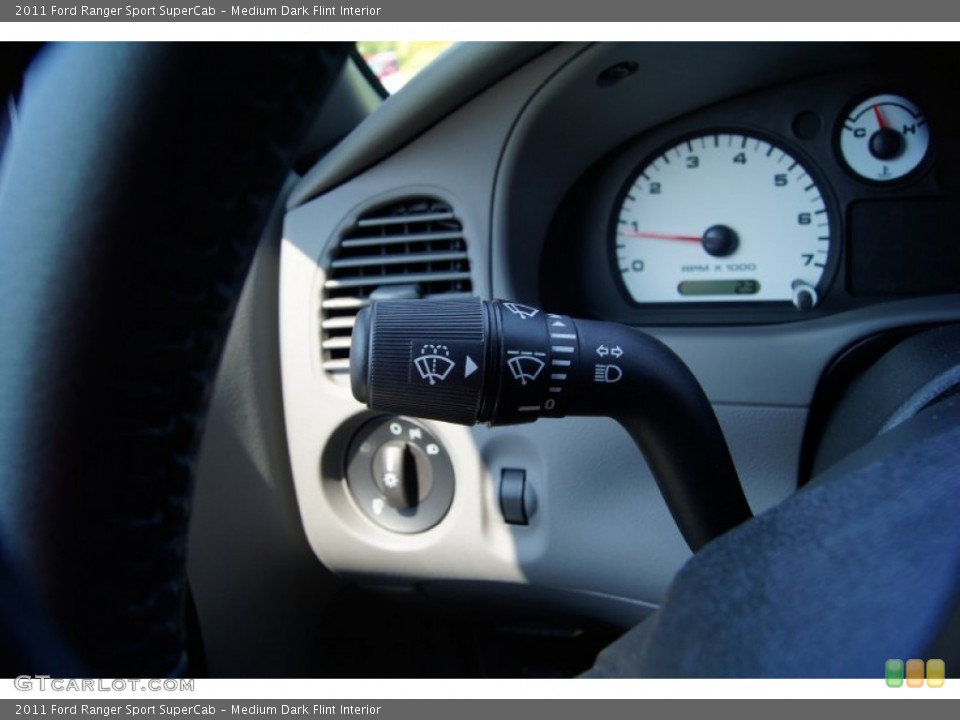 Medium Dark Flint Interior Controls for the 2011 Ford Ranger Sport SuperCab #53612793
