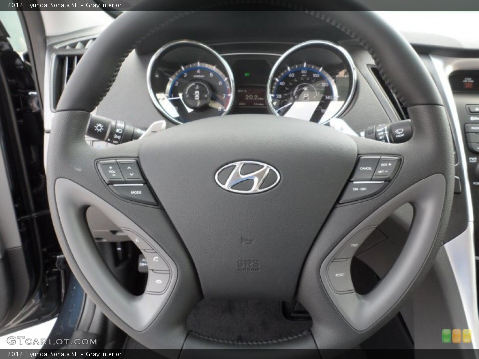 Gray Interior Steering Wheel for the 2012 Hyundai Sonata SE #53612939