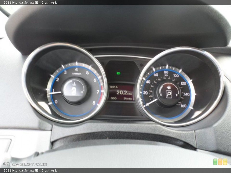 Gray Interior Gauges for the 2012 Hyundai Sonata SE #53612949