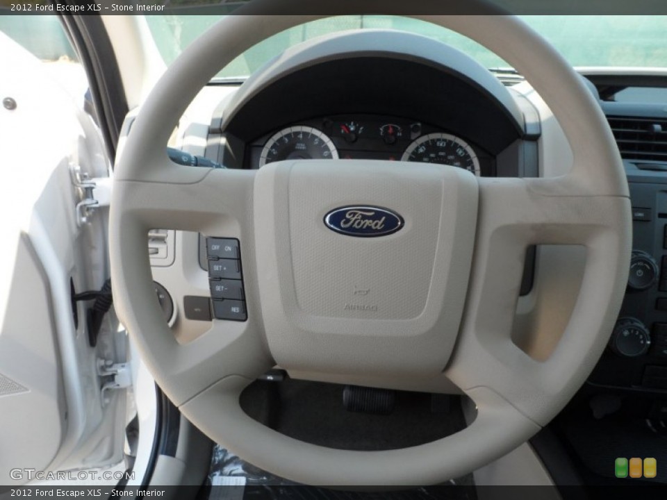 Stone Interior Steering Wheel for the 2012 Ford Escape XLS #53613440