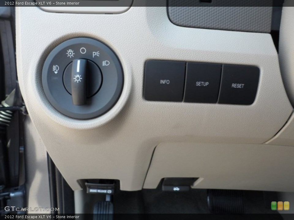 Stone Interior Controls for the 2012 Ford Escape XLT V6 #53614068