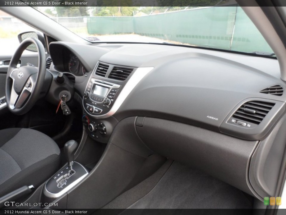 Black Interior Dashboard for the 2012 Hyundai Accent GS 5 Door #53614848