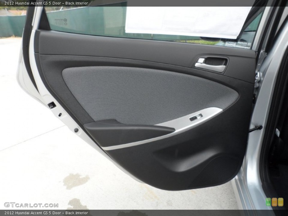 Black Interior Door Panel for the 2012 Hyundai Accent GS 5 Door #53614878