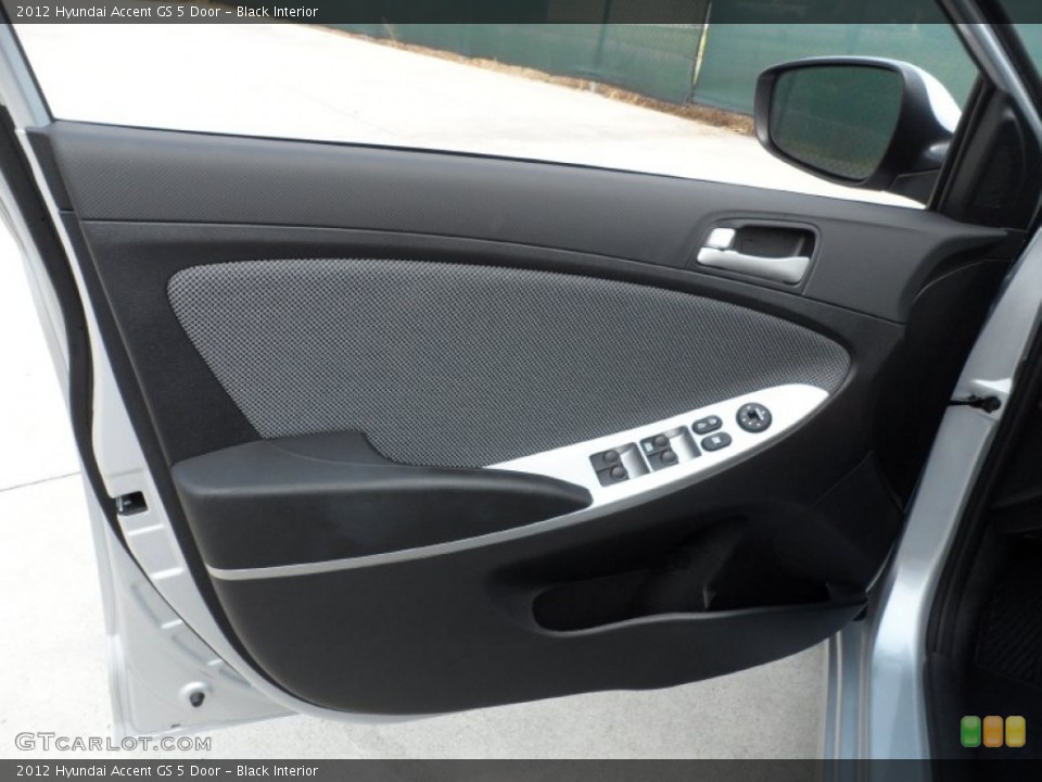 Black Interior Door Panel for the 2012 Hyundai Accent GS 5 Door #53614902
