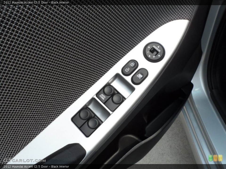 Black Interior Controls for the 2012 Hyundai Accent GS 5 Door #53614916
