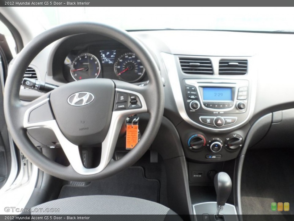 Black Interior Dashboard for the 2012 Hyundai Accent GS 5 Door #53614952