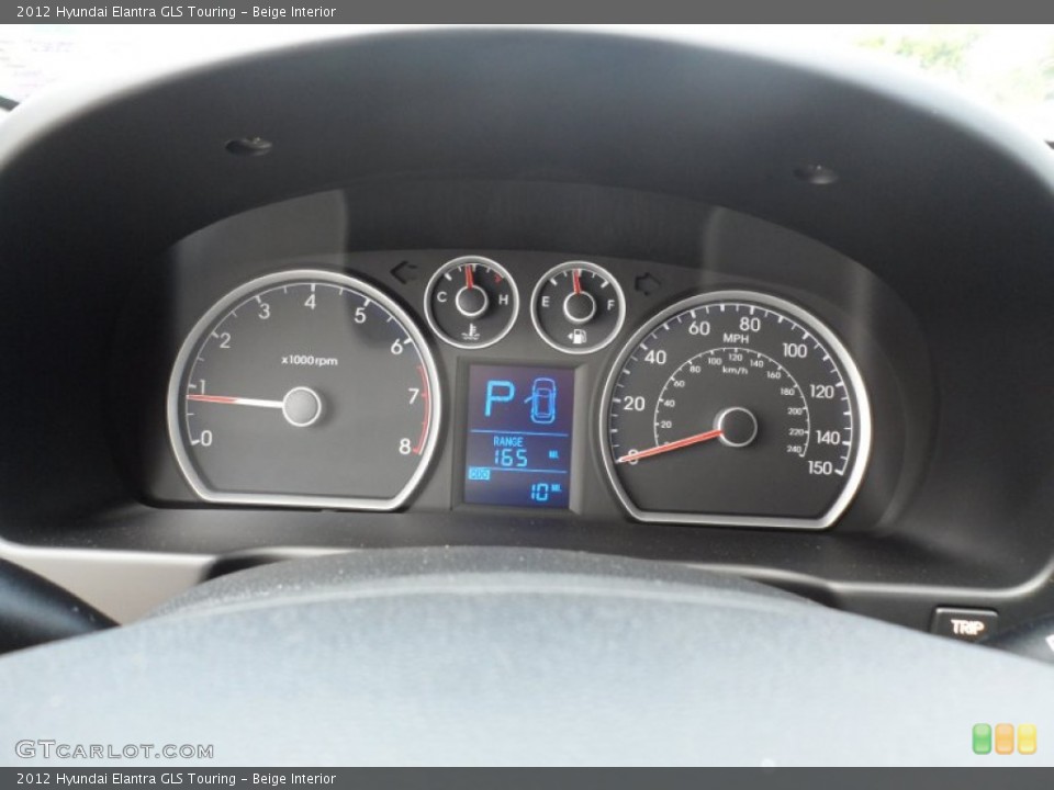 Beige Interior Gauges for the 2012 Hyundai Elantra GLS Touring #53615931