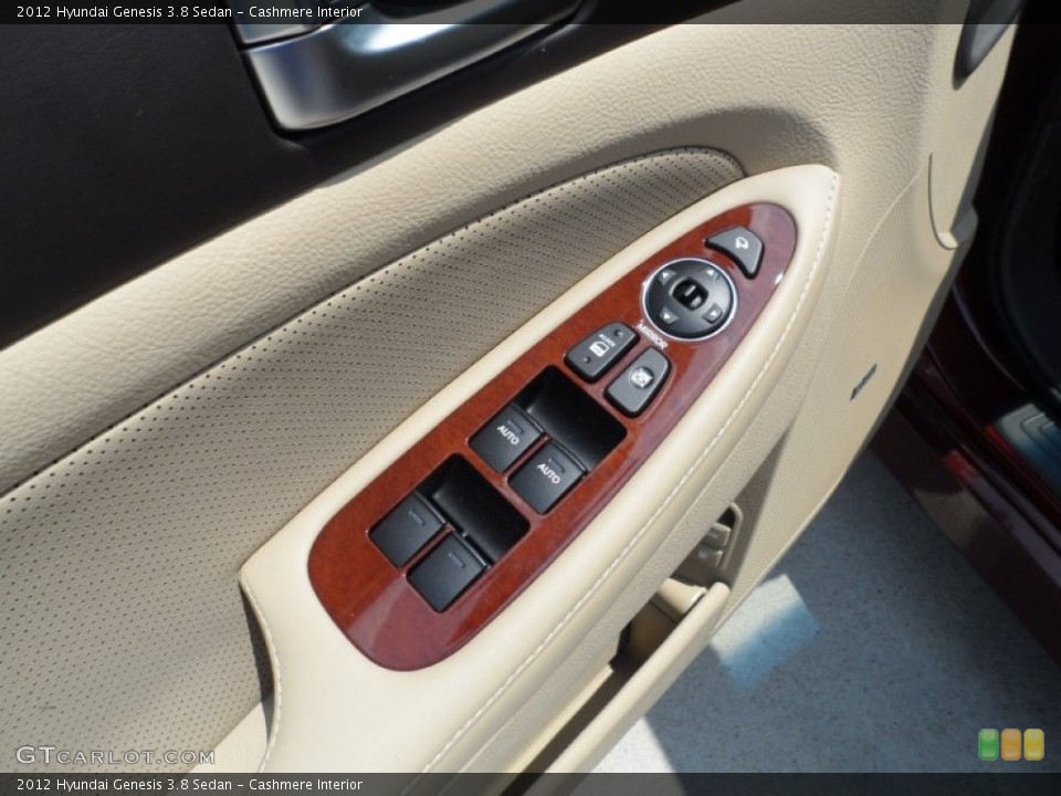 Cashmere Interior Controls for the 2012 Hyundai Genesis 3.8 Sedan #53616258