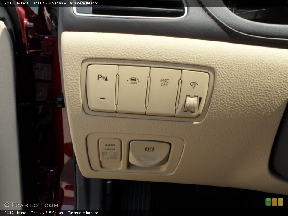 Cashmere Interior Controls for the 2012 Hyundai Genesis 3.8 Sedan #53616423
