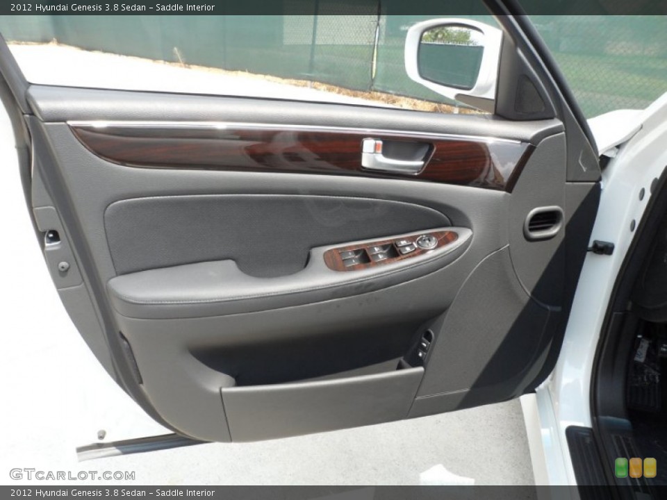 Saddle Interior Door Panel for the 2012 Hyundai Genesis 3.8 Sedan #53616704