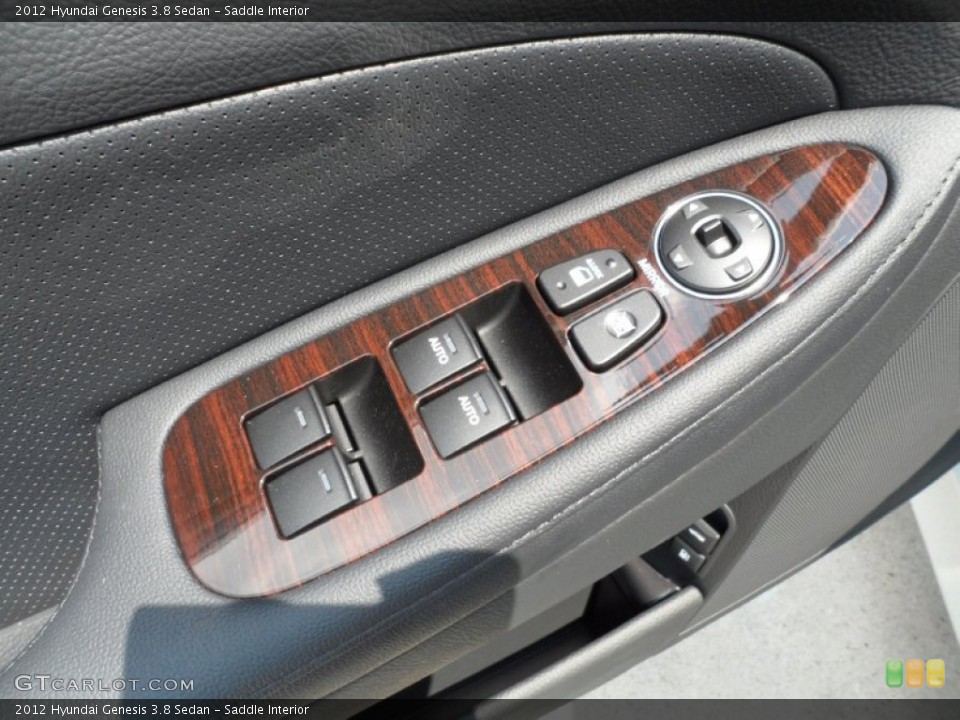 Saddle Interior Controls for the 2012 Hyundai Genesis 3.8 Sedan #53616717