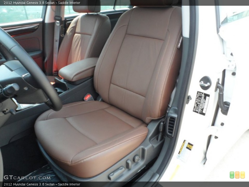 Saddle Interior Photo for the 2012 Hyundai Genesis 3.8 Sedan #53616726
