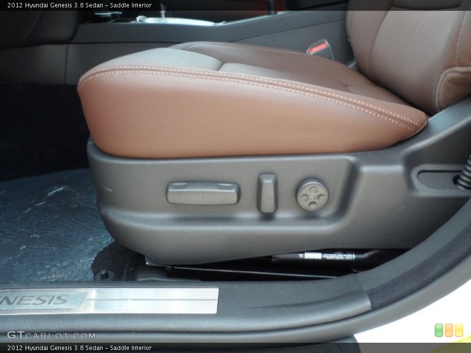 Saddle Interior Controls for the 2012 Hyundai Genesis 3.8 Sedan #53616738