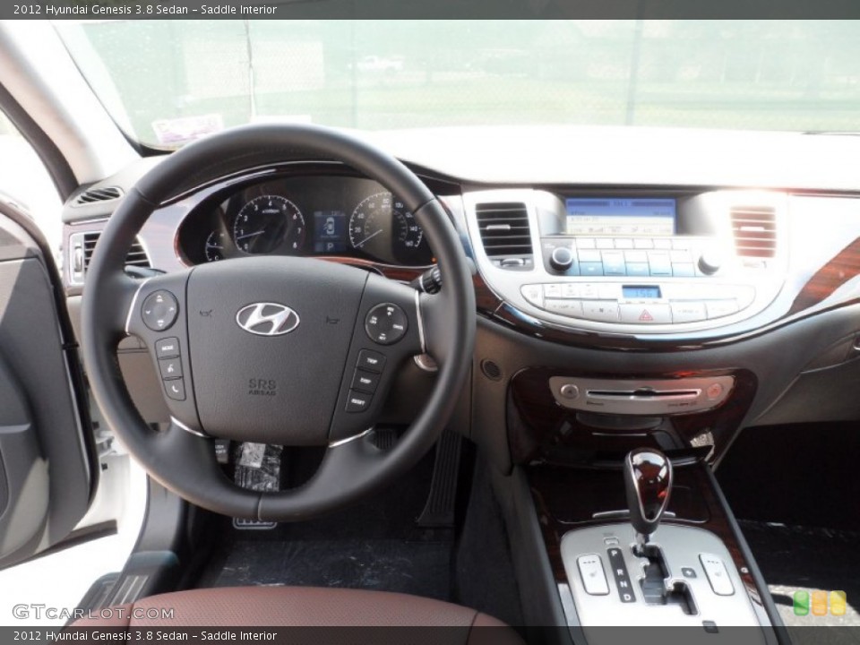 Saddle Interior Dashboard for the 2012 Hyundai Genesis 3.8 Sedan #53616750