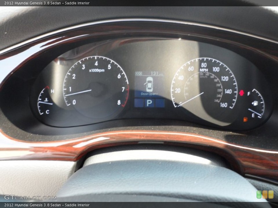 Saddle Interior Gauges for the 2012 Hyundai Genesis 3.8 Sedan #53616850