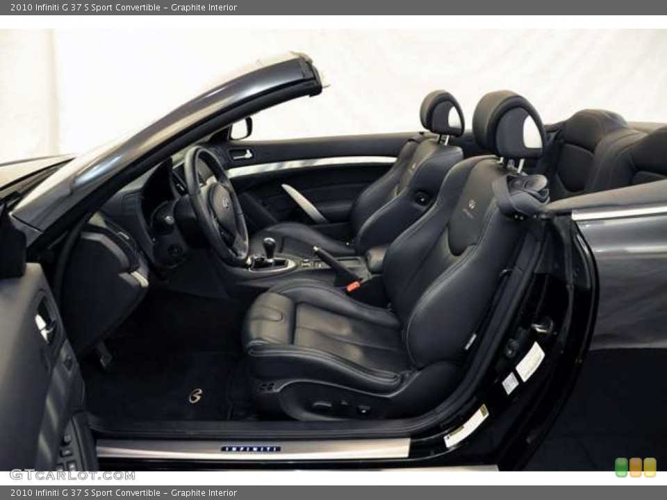 Graphite Interior Photo for the 2010 Infiniti G 37 S Sport Convertible #53616969