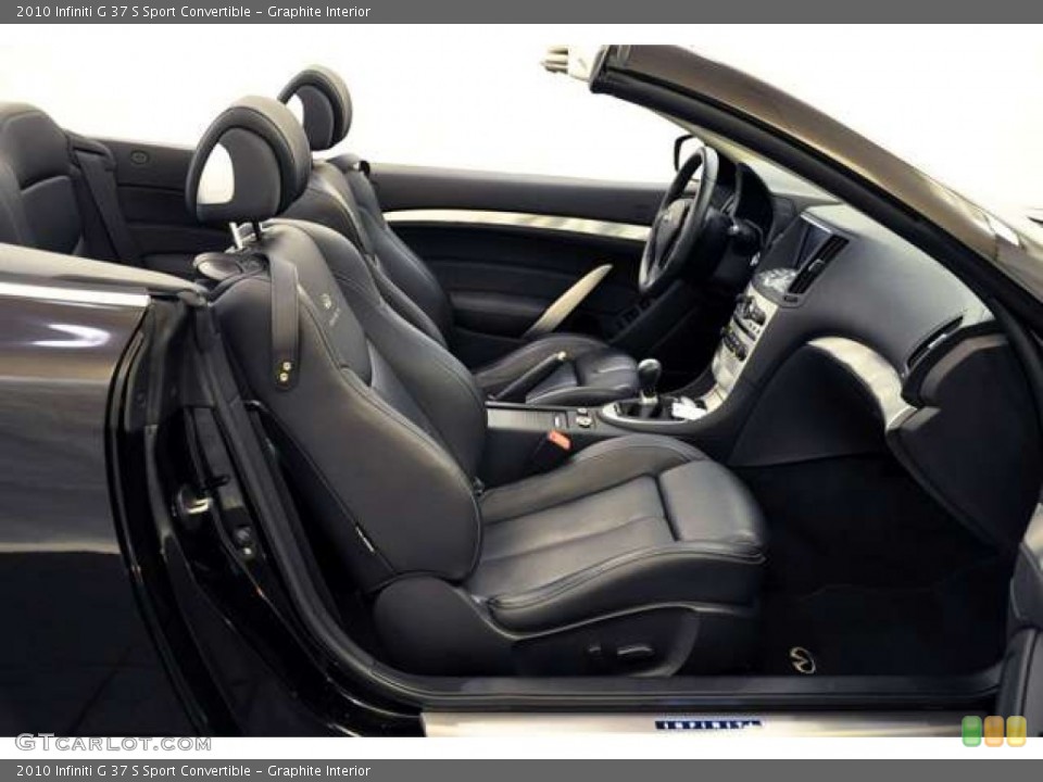 Graphite Interior Photo for the 2010 Infiniti G 37 S Sport Convertible #53617026