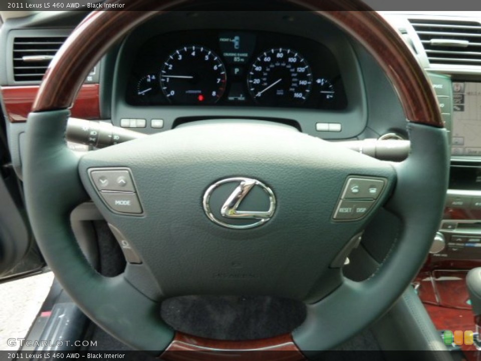 Black Interior Steering Wheel for the 2011 Lexus LS 460 AWD #53617998