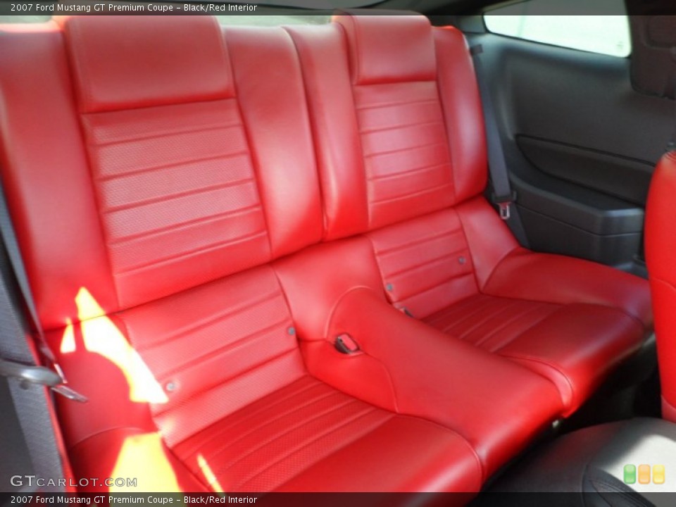 Black/Red Interior Photo for the 2007 Ford Mustang GT Premium Coupe #53620239