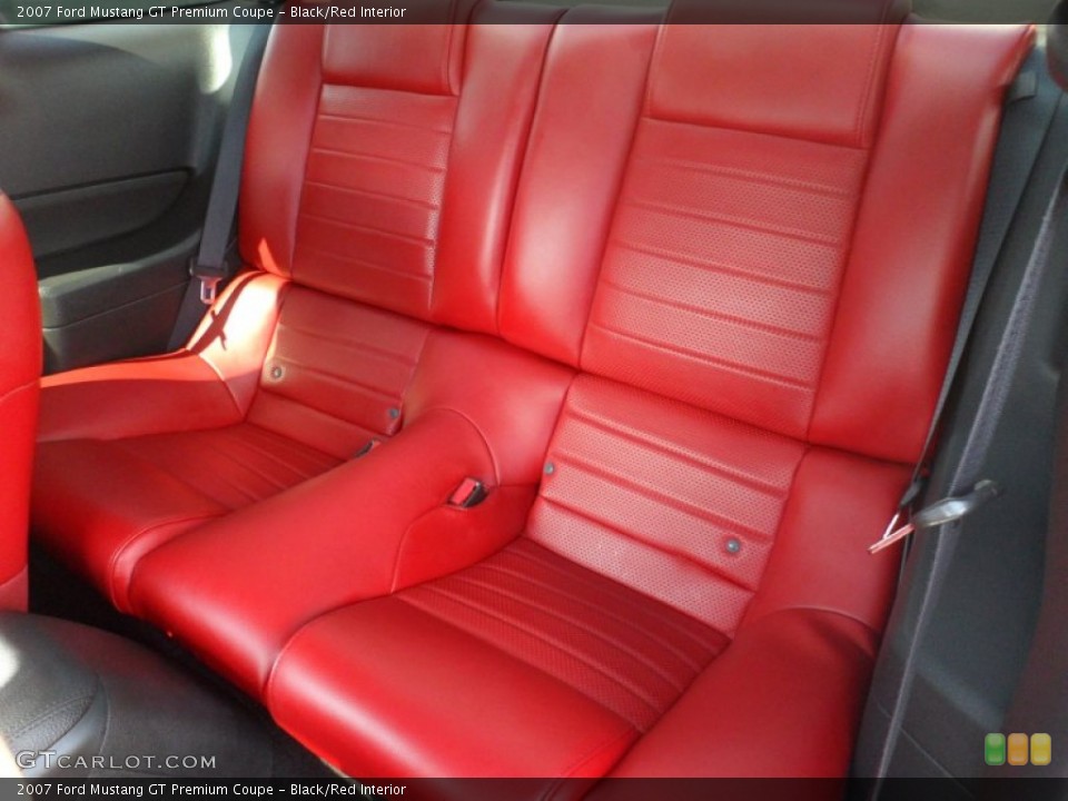 Black/Red Interior Photo for the 2007 Ford Mustang GT Premium Coupe #53620257