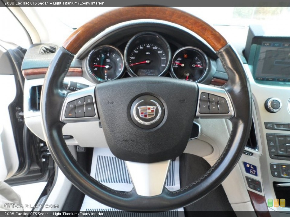 Light Titanium/Ebony Interior Steering Wheel for the 2008 Cadillac CTS Sedan #53620539