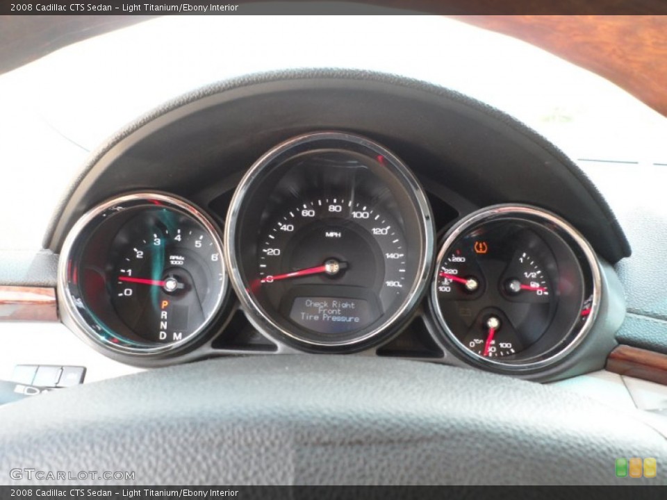 Light Titanium/Ebony Interior Gauges for the 2008 Cadillac CTS Sedan #53620542